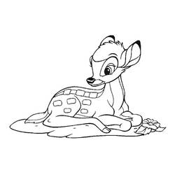 Coloring page: Bambi (Animation Movies) #128762 - Printable coloring pages