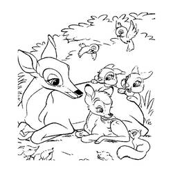 Coloring page: Bambi (Animation Movies) #128763 - Printable coloring pages
