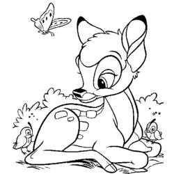 Coloring page: Bambi (Animation Movies) #128804 - Free Printable Coloring Pages