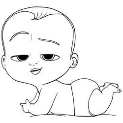 Coloring page: Boss Baby (Animation Movies) #198808 - Free Printable Coloring Pages