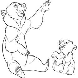 Coloring page: Brother Bear (Animation Movies) #210093 - Free Printable Coloring Pages
