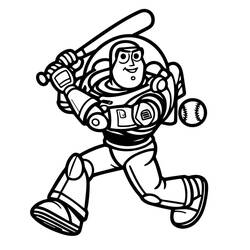 Buzz Lightyear (Animation Movies) coloring page #220275 to print and color