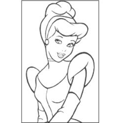 Coloring page: Cinderella (Animation Movies) #129478 - Printable coloring pages