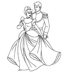 Coloring page: Cinderella (Animation Movies) #129480 - Free Printable Coloring Pages