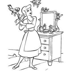 Coloring page: Cinderella (Animation Movies) #129486 - Free Printable Coloring Pages