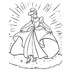Coloring page: Cinderella (Animation Movies) #129492 - Free Printable Coloring Pages
