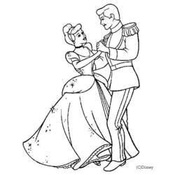 Coloring page: Cinderella (Animation Movies) #129494 - Printable coloring pages