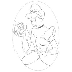 Coloring page: Cinderella (Animation Movies) #129496 - Free Printable Coloring Pages