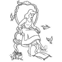 Coloring page: Cinderella (Animation Movies) #129497 - Free Printable Coloring Pages
