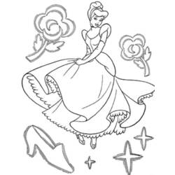 Coloring page: Cinderella (Animation Movies) #129498 - Free Printable Coloring Pages