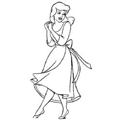 Coloring page: Cinderella (Animation Movies) #129499 - Free Printable Coloring Pages