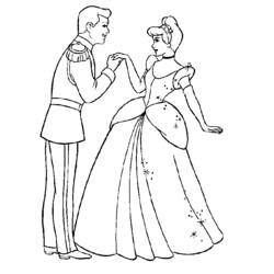 Coloring page: Cinderella (Animation Movies) #129501 - Free Printable Coloring Pages