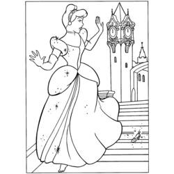 Coloring page: Cinderella (Animation Movies) #129508 - Free Printable Coloring Pages