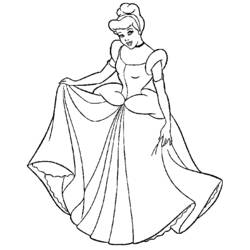 Coloring page: Cinderella (Animation Movies) #129509 - Free Printable Coloring Pages