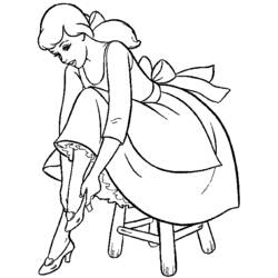 Coloring page: Cinderella (Animation Movies) #129516 - Free Printable Coloring Pages