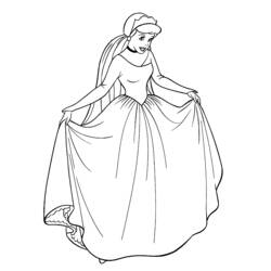 Coloring page: Cinderella (Animation Movies) #129517 - Printable coloring pages