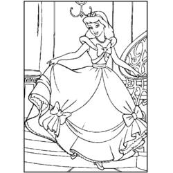 Coloring page: Cinderella (Animation Movies) #129519 - Free Printable Coloring Pages