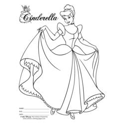 Coloring page: Cinderella (Animation Movies) #129523 - Printable coloring pages