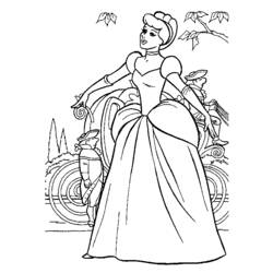 Coloring page: Cinderella (Animation Movies) #129524 - Free Printable Coloring Pages