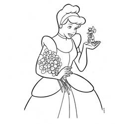 Coloring page: Cinderella (Animation Movies) #129530 - Free Printable Coloring Pages
