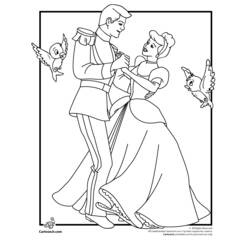 Coloring page: Cinderella (Animation Movies) #129554 - Free Printable Coloring Pages