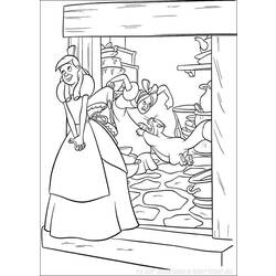 Coloring page: Cinderella (Animation Movies) #129565 - Free Printable Coloring Pages