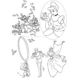 Coloring page: Cinderella (Animation Movies) #129569 - Free Printable Coloring Pages