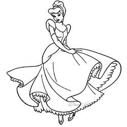 Coloring page: Cinderella (Animation Movies) #129574 - Printable Coloring Pages