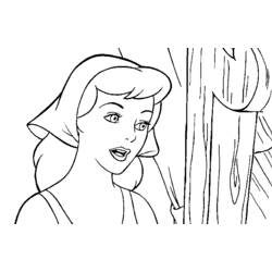 Coloring page: Cinderella (Animation Movies) #129601 - Free Printable Coloring Pages