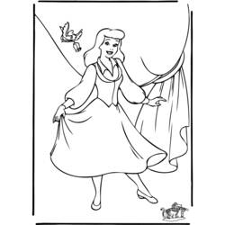 Coloring page: Cinderella (Animation Movies) #129602 - Free Printable Coloring Pages