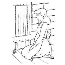 Coloring page: Cinderella (Animation Movies) #129603 - Free Printable Coloring Pages