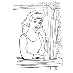 Coloring page: Cinderella (Animation Movies) #129606 - Free Printable Coloring Pages