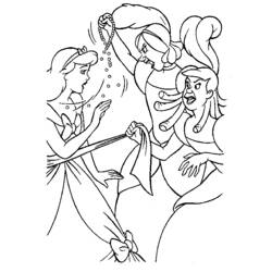 Coloring page: Cinderella (Animation Movies) #129616 - Free Printable Coloring Pages