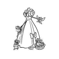 Coloring page: Cinderella (Animation Movies) #129618 - Free Printable Coloring Pages