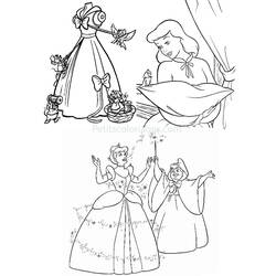 Coloring page: Cinderella (Animation Movies) #129623 - Free Printable Coloring Pages