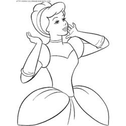 Coloring page: Cinderella (Animation Movies) #129625 - Free Printable Coloring Pages