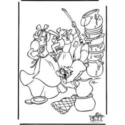 Coloring page: Cinderella (Animation Movies) #129631 - Free Printable Coloring Pages