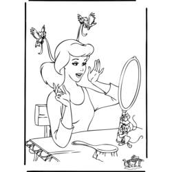 Coloring page: Cinderella (Animation Movies) #129635 - Free Printable Coloring Pages