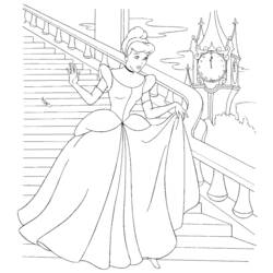 Coloring page: Cinderella (Animation Movies) #129645 - Free Printable Coloring Pages