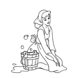 Coloring page: Cinderella (Animation Movies) #129648 - Free Printable Coloring Pages