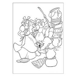 Coloring page: Cinderella (Animation Movies) #129652 - Free Printable Coloring Pages