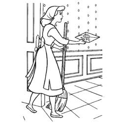 Coloring page: Cinderella (Animation Movies) #129656 - Free Printable Coloring Pages