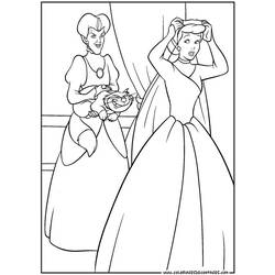 Coloring page: Cinderella (Animation Movies) #129665 - Free Printable Coloring Pages