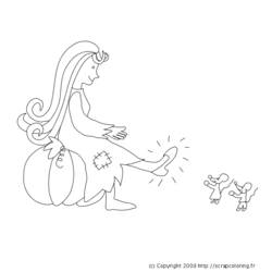 Coloring page: Cinderella (Animation Movies) #129672 - Free Printable Coloring Pages