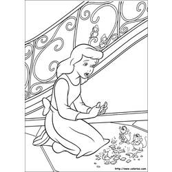 Coloring page: Cinderella (Animation Movies) #129675 - Free Printable Coloring Pages