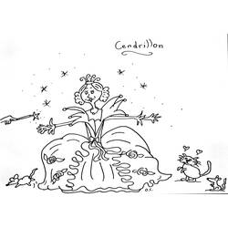 Coloring page: Cinderella (Animation Movies) #129678 - Free Printable Coloring Pages