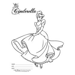 Coloring page: Cinderella (Animation Movies) #129680 - Printable Coloring Pages