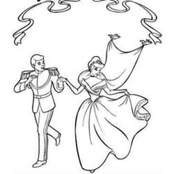 Coloring page: Cinderella (Animation Movies) #129694 - Free Printable Coloring Pages