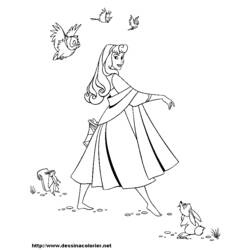 Coloring page: Cinderella (Animation Movies) #129710 - Free Printable Coloring Pages