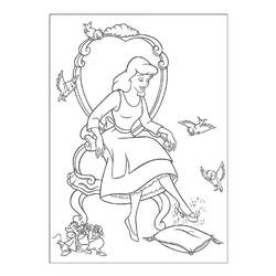 Coloring page: Cinderella (Animation Movies) #129712 - Free Printable Coloring Pages